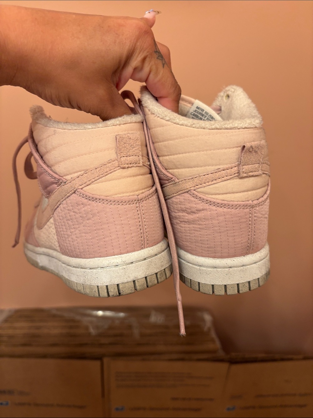 Dunk High Next Nature "Toasty - Pink Oxford" sneakers - Picture 7 of 9